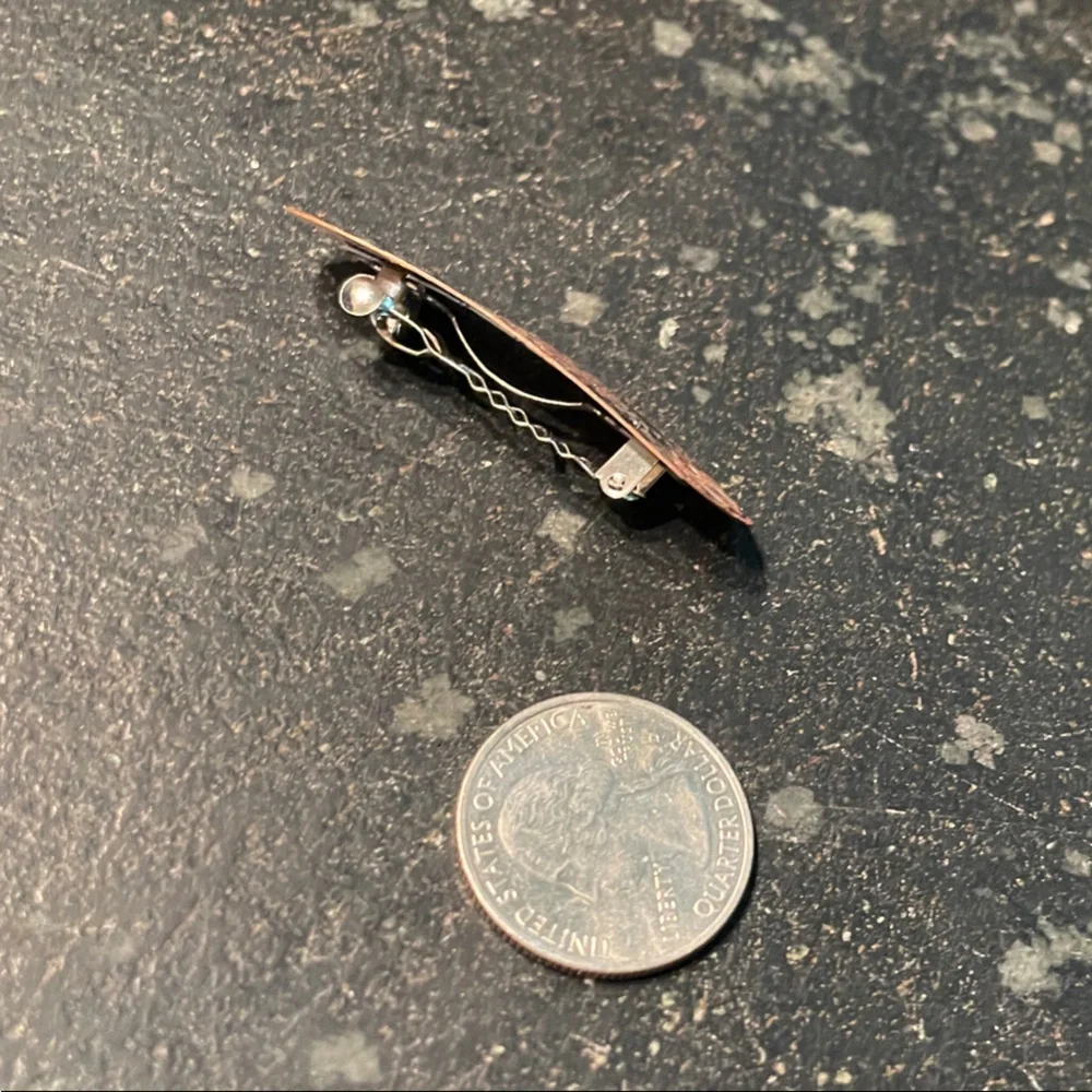 Stunning Copper Southwestern-Style Hair Clip Barrette - Picture 4 of 5